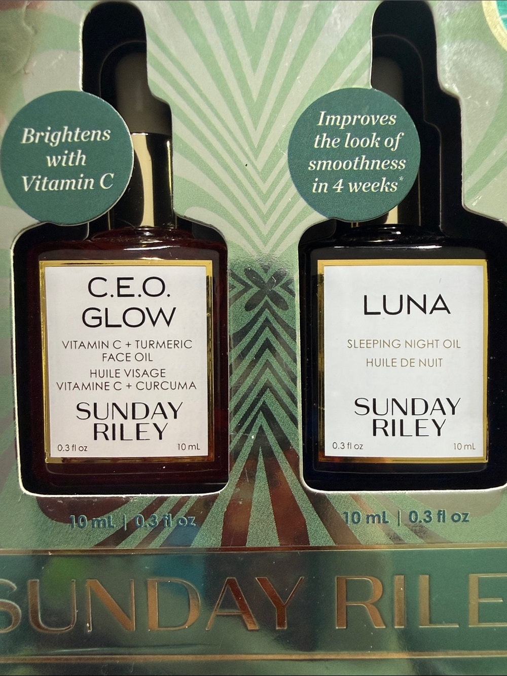 Sunday Riley C.E.O. Glow Vitamin C serum and Luna Sleeping oil 10ML